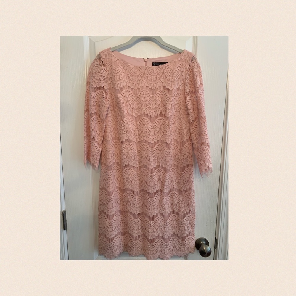 Jessica Howard - Pink Lace Dress - Size 6 - worn once
